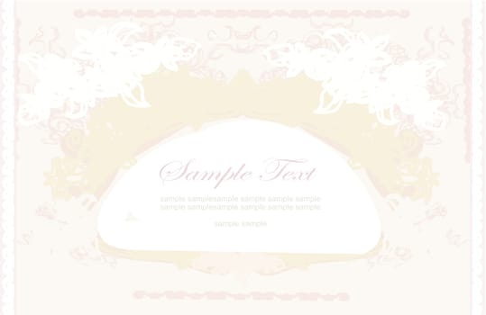 elegant vintage frame card