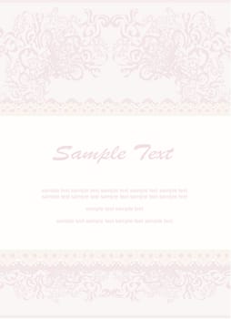 elegant vintage frame card