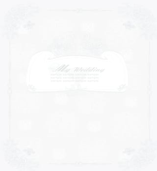 elegant vintage frame card
