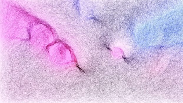 Color threads hand draw digital art ,Color threads hand draw digital art