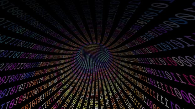 Driving Through Binary Data Tunnel ,Driving Through Binary Data Tunnel