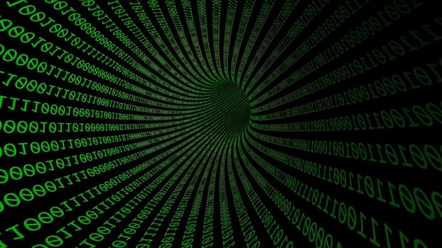 Driving Through Binary Data Tunnel ,Driving Through Binary Data Tunnel