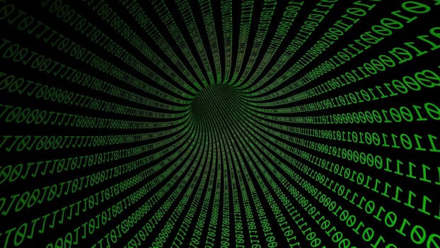 Driving Through Binary Data Tunnel ,Driving Through Binary Data Tunnel