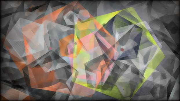 Cubes and triangles hand draw digital art,Cubes and triangles hand draw digital art