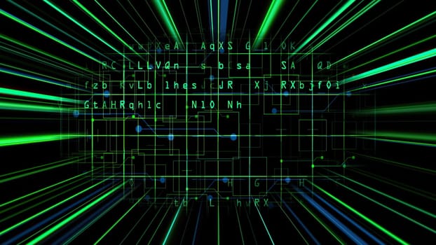 Code data with light rays concept,Code data with light rays concept