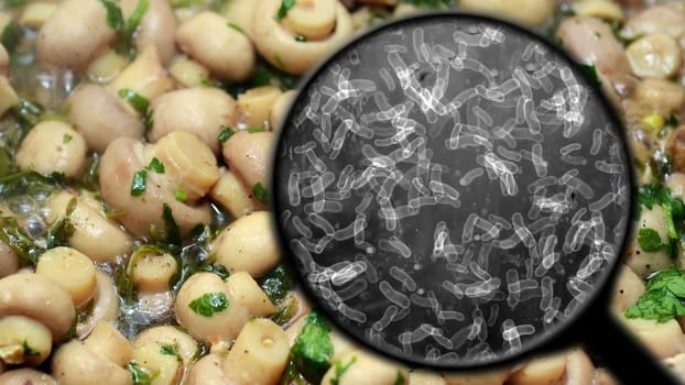 Searching for bacteria in mushrooms,Searching for bacteria in mushrooms