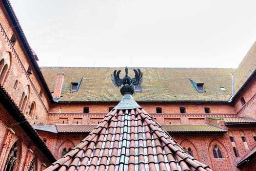 Castle of the Teutonic Order in Malbork - the largest castle in the world by land area in Malbork, Pomerania, Poland
