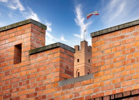 Castle of the Teutonic Order in Malbork - the largest castle in the world by land area in Malbork, Pomerania, Poland