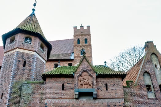 Castle of the Teutonic Order in Malbork - the largest castle in the world by land area in Malbork, Pomerania, Poland
