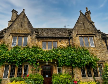 Vintage architecture of Cotswolds area - Bourton-on-the-Water, Gloucestershire, United Kingdom