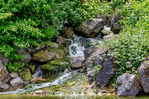 Waterfall of the Cance and Cançon rivers  - Le Neufbourg, Normandy, France