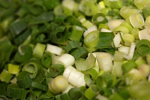 Chopped scallions green onion catering macro background modern high quality prints