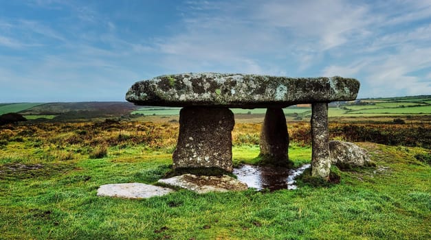 Lanyon Quoit - dolmen in Cornwall, England, United Kingdom