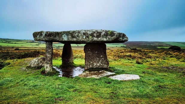 Lanyon Quoit - dolmen in Cornwall, England, United Kingdom