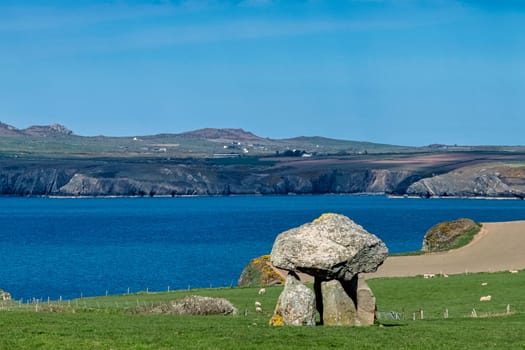 Carreg Samson known as Carreg Sampson, Samson's Stone, or the Longhouse - Pembrokeshire Coast Path in Wales, United Kingdom