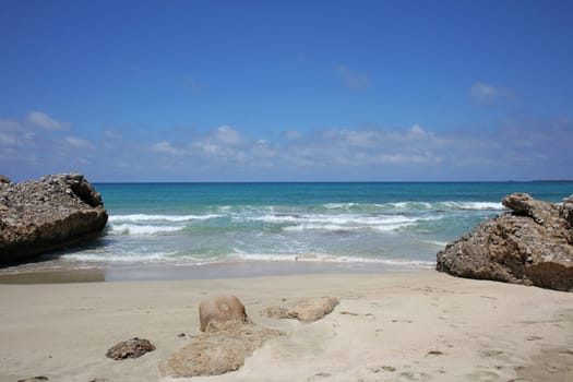 Falassarna beach blue lagoon crete island summer 2020 covid-19 holidays modern high quality prints