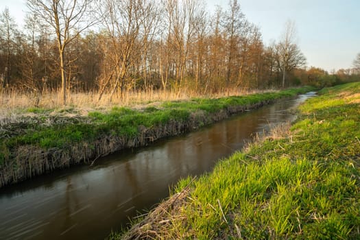 The Uherka river current in eastern Poland, Stankow