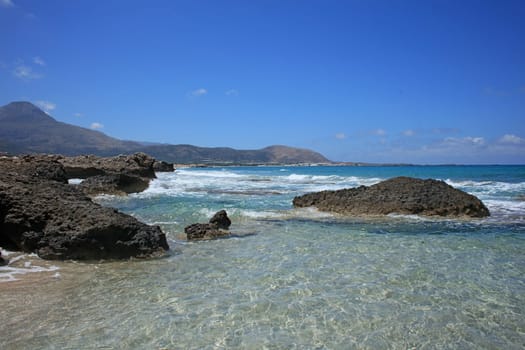Falassarna beach blue lagoon crete island summer 2020 covid-19 holidays modern high quality prints