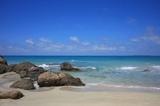 Falassarna beach blue lagoon crete island summer 2020 covid-19 holidays modern high quality prints