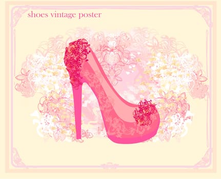shoes vintage poster