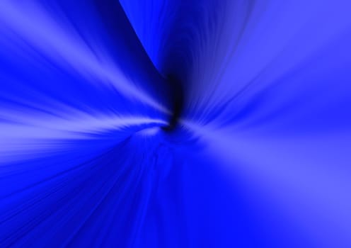 Abstract Speed motion in highway tunnel. Abstract blue background