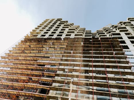 Construction site and development in the city