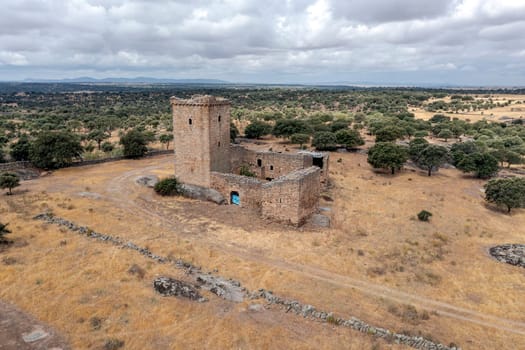 Castillo del Cachorro located north of the Salor river and southwest of the town of Torreorgaz, province of Caceres in the Autonomous Community of Extremadura, Spain