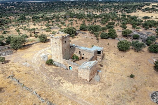 Castillo del Cachorro located north of the Salor river and southwest of the town of Torreorgaz, province of Caceres in the Autonomous Community of Extremadura, Spain