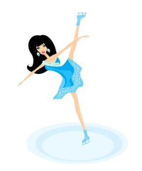 Beautiful ice skater
