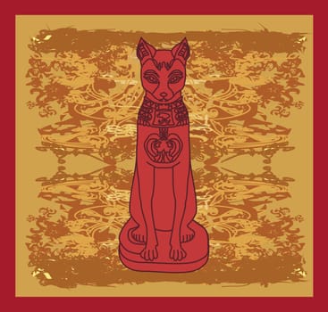 Stylized Egyptian cat