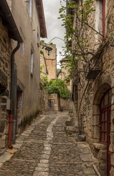 Historical buildings in the commune of Sainte-Enimie, Gorges du Tarn Causses, Occitania, France