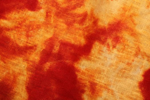 Yellow red textile design made with chlorine close up modern background high quality big size prints