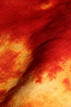 Yellow red textile design made with chlorine close up modern background high quality big size prints