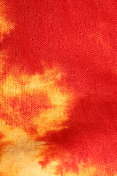 Yellow red textile design made with chlorine close up modern background high quality big size prints
