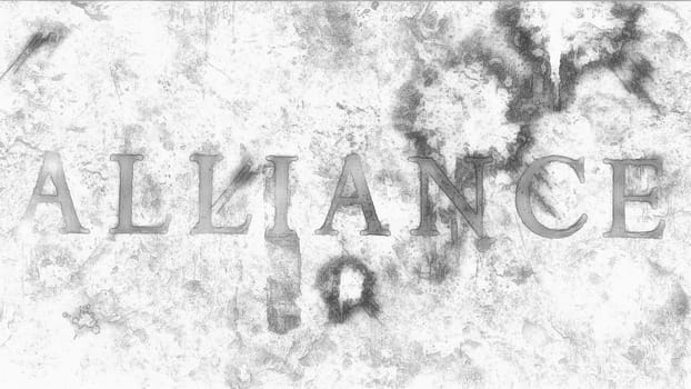 Alliance text hand draw digital art ,Alliance text hand draw digital art