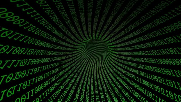 Driving Through Binary Data Tunnel ,Driving Through Binary Data Tunnel