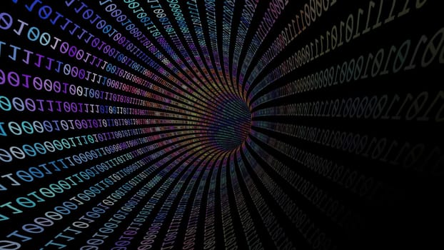 Driving Through Binary Data Tunnel ,Driving Through Binary Data Tunnel