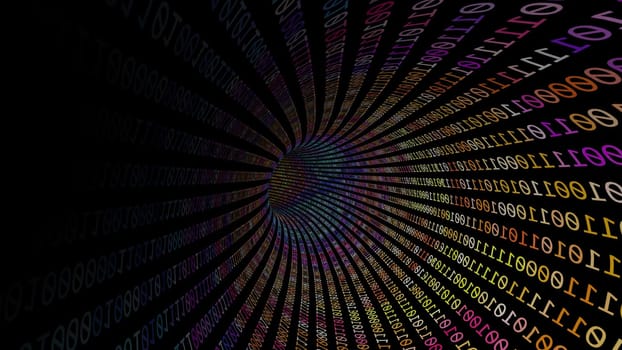 Driving Through Binary Data Tunnel ,Driving Through Binary Data Tunnel
