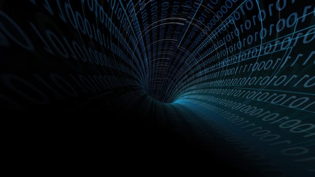 Driving Through Binary Data Tunnel ,Driving Through Binary Data Tunnel