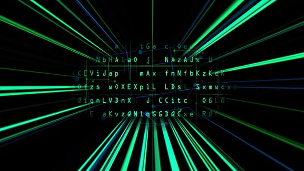 Code data with light rays concept,Code data with light rays concept