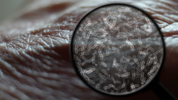 Searching for bacteria on human skin,Searching for bacteria on human skin