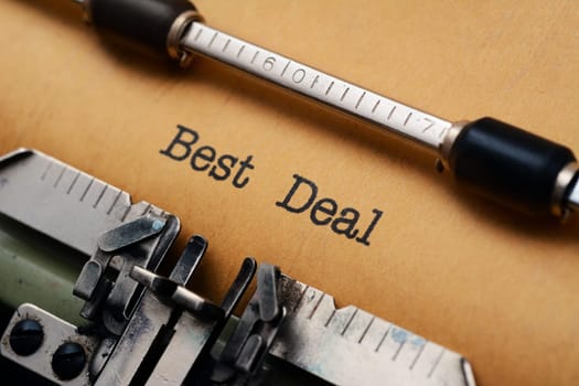 Best deal