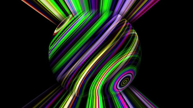 Colorful sphere with light rays ,Colorful sphere with light rays