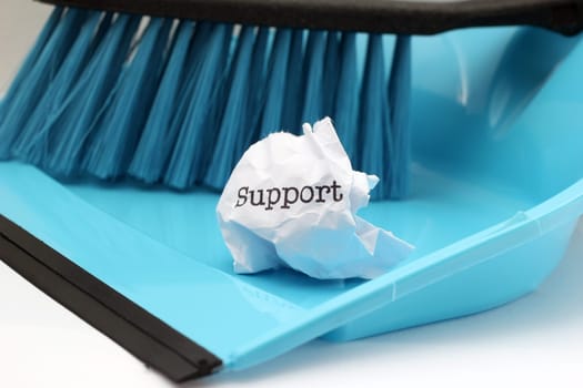 Support trash concept