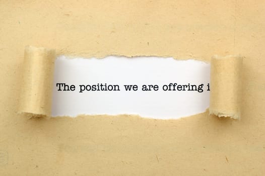 Position offer