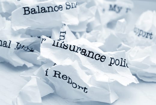 Insurance report trash