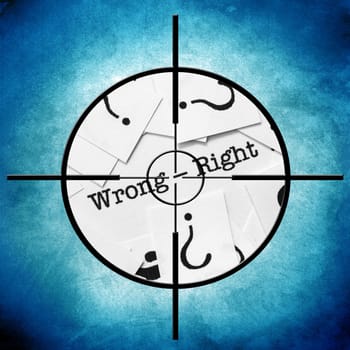 Wrong right target