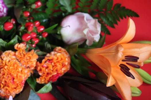 beautiful flower master with natural bright colors aroma gift
