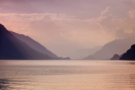 swiss lake at brienz, Switzerland