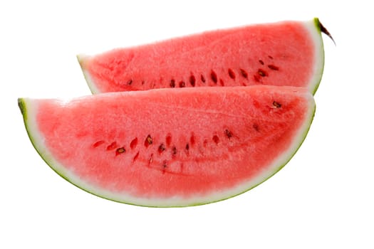 water melon slice, isolated on white background